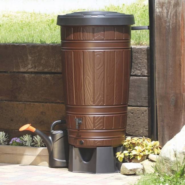 Водосборник Prosperplast Woodcan 265 л, коричневый