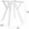 Подстолье пластиковое Max Legs Small черный 570х580х720 мм Подстолье пластиковое Max Legs Small черный 570х580х720 мм