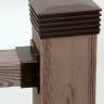 Ограждения Holzhof WoodStyle с тиснением "под дерево", венге (комплект в коробке)	