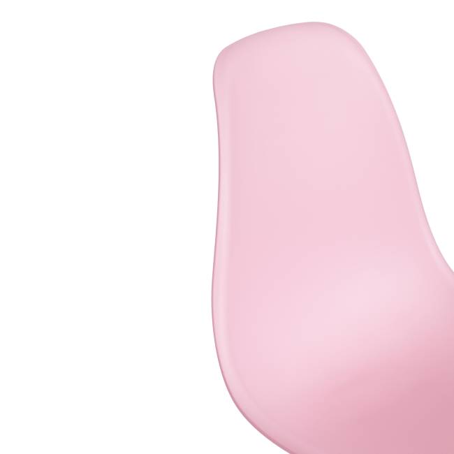 Стул CINDY (EAMES) (mod. 001) / 1 шт. в упаковке дерево бук/металл/сиденье пластик, 51x46x82.5см, светло-розовый/light pink светло-розовый/light pink дерево бук/металл/сиденье пластик