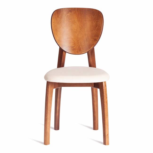 Стул DIAMANTE мягкое сидение / 1 шт. в упаковке бук, 42x42x85см, коричневый, ткань Tenerife Cream коричневый бук