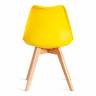 Стул TULIP (mod. 73-1) / 1 шт. в упаковке дерево/пластик/экокожа, 47,5x55x80 см, Желтый (Yellow) Желтый (Yellow) дерево/пластик/экокожа