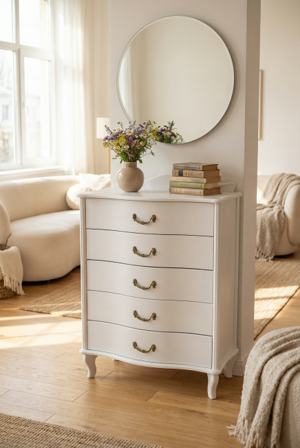 Комод Джульетта молочный дуб Л