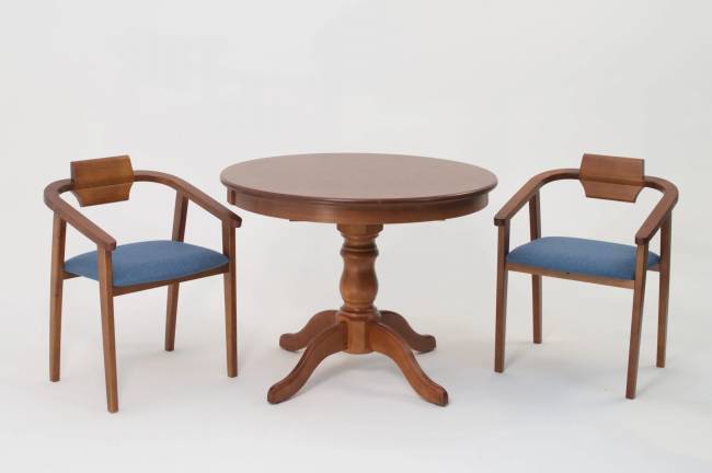 Стул-кресло Челси ПМ орех синий