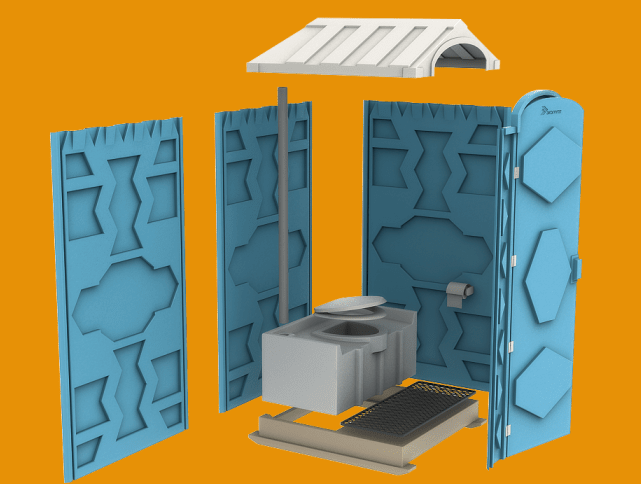 Мобильная туалетная кабина ЭКОНОМ EcoGR