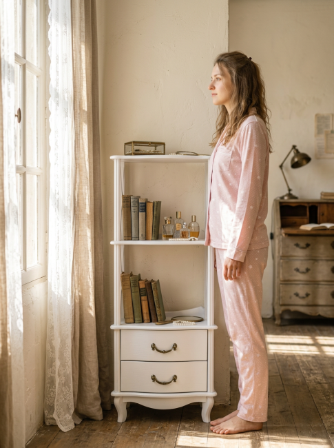 Этажерка Джульетта 2 уровня, молочный дуб Л