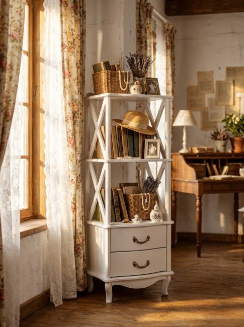 Этажерка Джульетта 2 уровня, молочный дуб Л