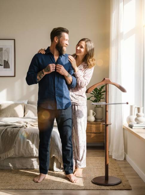 Вешалка костюмная В 25Н средне-коричневый