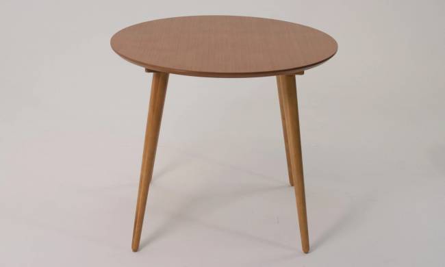 Стол Монте К 90 натур со стульями Франк натур рогожка серый