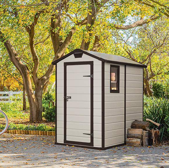 Сарай "Манор 4х6" (размеры 118 x 184 см), бежевый