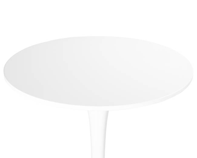 Стол барный MIA BAR, белая столешница, белое основание