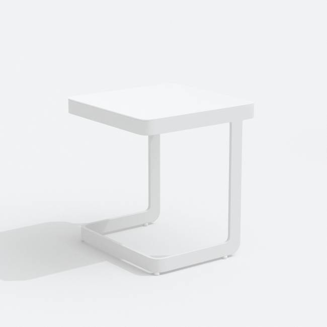 Шезлонг COSTA на колесах антрацит - белый каркас