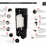 Печь Kratki PRO TORA/M 8 кВт Nero Assoluto