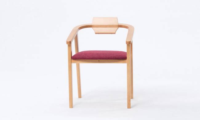 Стул-кресло Челси ПМ натур/красный