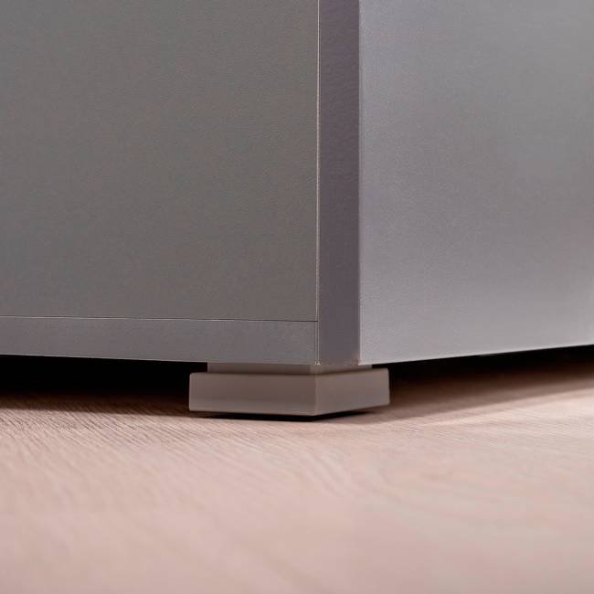 Шкаф-пенал Октава 13.228 цвет серый графит/дуб крафт золотой