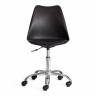 Офисное кресло TULIP (mod.106-1) / 1 шт. в упаковке металл/пластик/PU, 58 x 47 x 97см, Black (черный) / Chrome (хром) Black (черный) / Chrome (хром) металл/пластик/PU