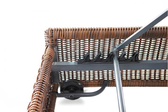 "Рим" шезлонг с подушкой, цвет коричневый "Рим" шезлонг с подушкой, цвет коричневый