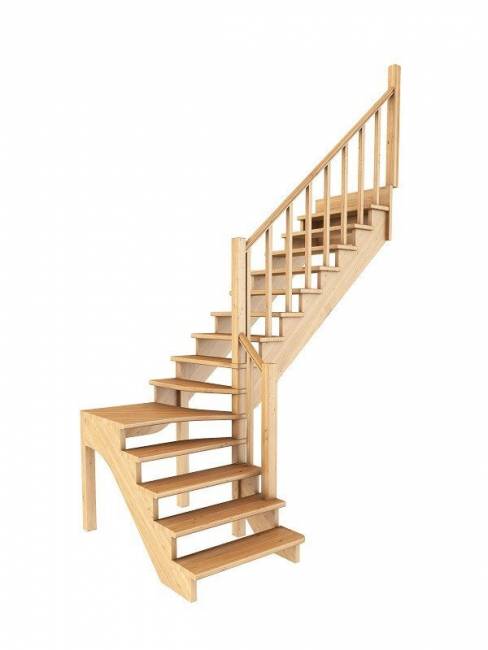Деревянная лестница К-031м/2