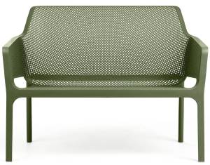 Диван пластиковый Net Bench агава 1160х700х860 мм Диван пластиковый Net Bench агава 1160х700х860 мм