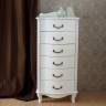 Комод Джульетта узкий 6 ящ., молочный дуб Л