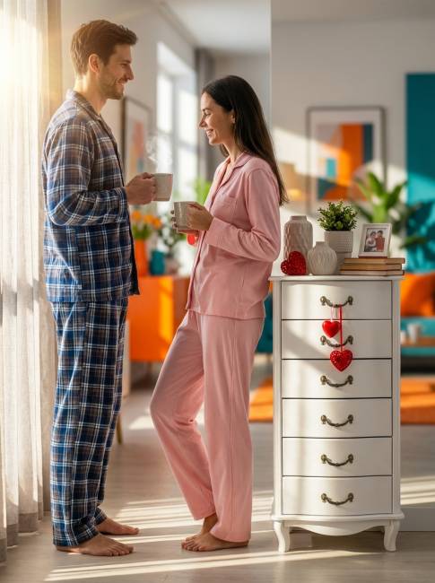 Комод Джульетта узкий 6 ящ., молочный дуб Л