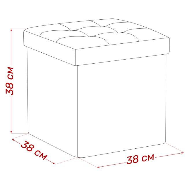 Пуф Leset Плуто складной с крышкой Velutto 26