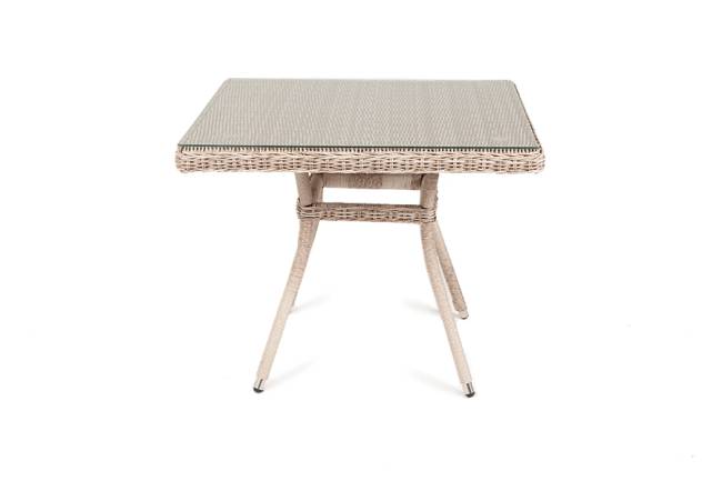 "Айриш" стол плетеный из искусственного ротанга, цвет бежевый "Айриш" стол плетеный из искусственного ротанга, цвет бежевый
