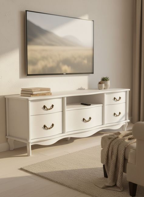 ТВ-тумба Джульетта-2 молочный дуб Л