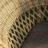"Дольче" обеденная группа из искусственного ротанга, цвет соломенный