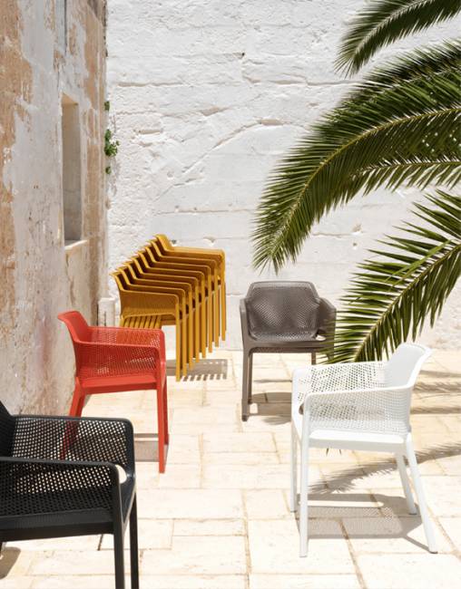 Кресло пластиковое Net тортора 605х585х800 мм