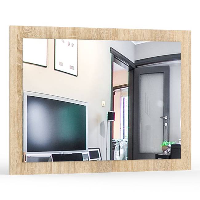 Стол косметический с зеркалом Камелия цвет дуб сонома