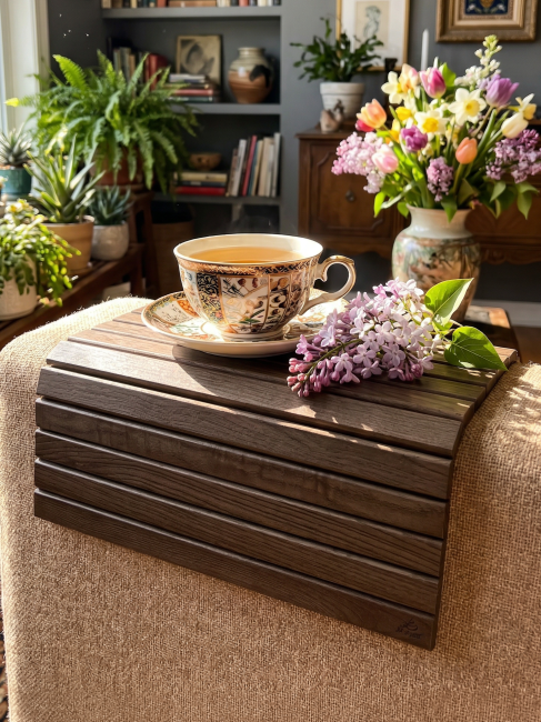 Накладка на диван П 7 средне-коричневый