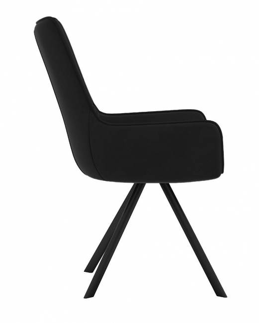 Стул DikLine 289 поворотный К21 черный, ножки черные