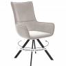 Стул DikLine 289 поворотный E52 бежевый, ножки черные