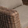 "Капучино" лаунж-зона из искусственного ротанга, цвет коричневый