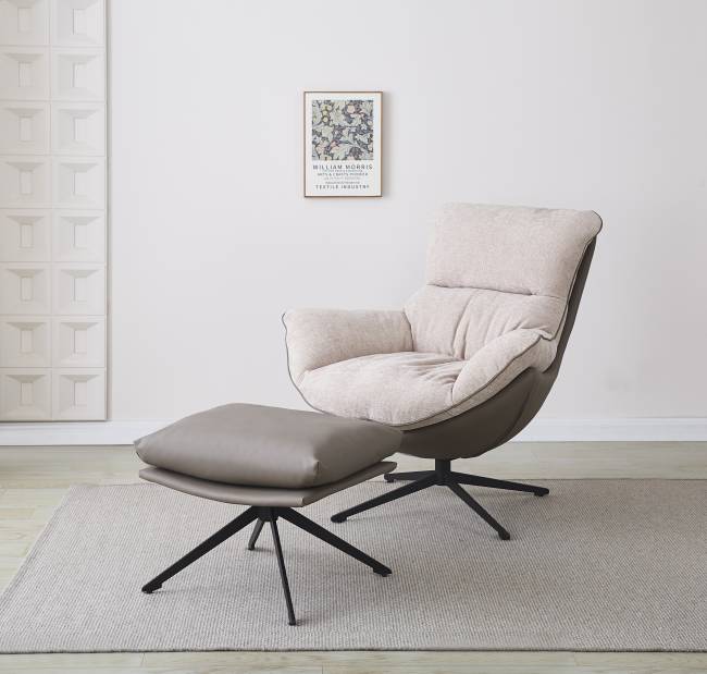 Оттоманка HUG латте, экокожа Оттоманка HUG латте, экокожа