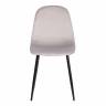 Стул BREEZE (mod. 4724) / 1 шт. в упаковке вельвет/металл, 44 х 53 х 87 см, Light grey (светло-серый) HLR14 / черный Light grey (светло-серый) HLR14 / черный вельвет/металл