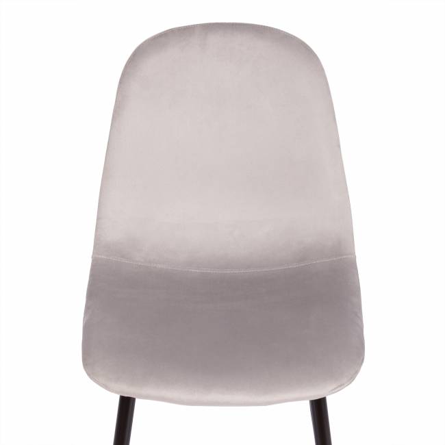 Стул BREEZE (mod. 4724) / 1 шт. в упаковке вельвет/металл, 44 х 53 х 87 см, Light grey (светло-серый) HLR14 / черный светло-серый вельвет/металл Стул BREEZE (mod. 4724) / 1 шт. в упаковке вельвет/металл, 44 х 53 х 87 см, Light grey (светло-серый) HLR14 / черный светло-серый вельвет/металл