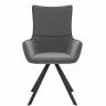 Стул DikLine 289 поворотный E31 серый, ножки черные