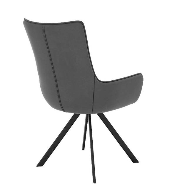 Стул DikLine 289 поворотный E31 серый, ножки черные