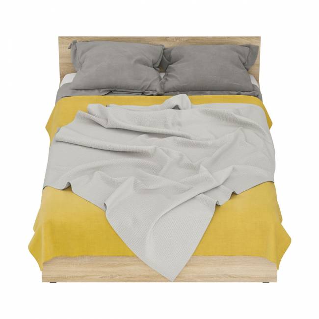 Кровать с ящиками Стандарт 1400 цвет дуб сонома