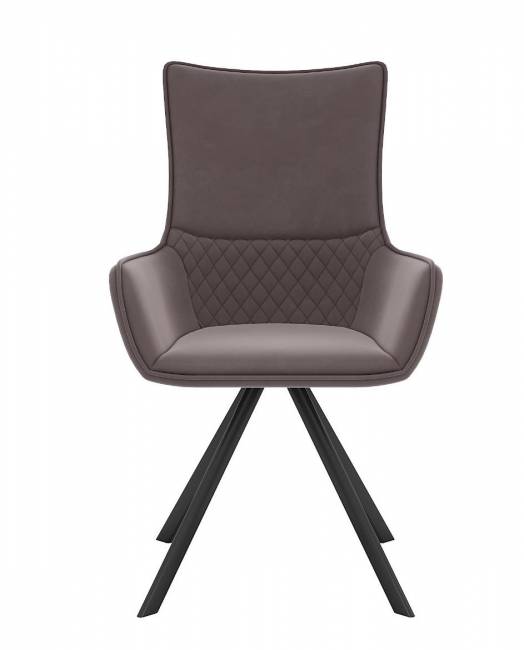 Стул DikLine 289 поворотный E09 капучино, ножки черные