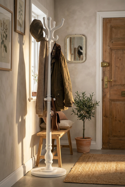 Вешалка напольная В 1Н белый