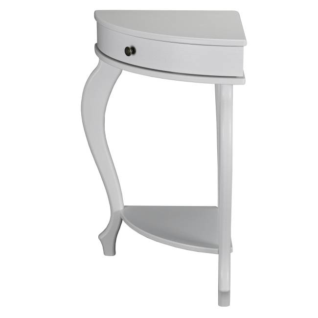 Консоль угловая Элегант молочный дуб Л