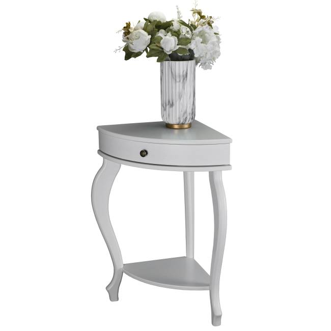 Консоль угловая Элегант молочный дуб Л