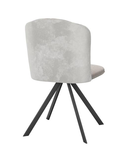 Стул DikLine 299 поворотный NS04 CREAM/C103 крем, ножки черные