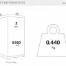 Подушка-подголовник для шезлонга Slim черный 410х230х50 мм