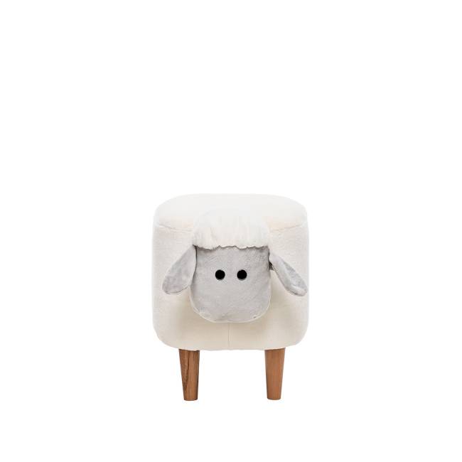 Пуф Leset Lamb COMBI Молочный, компаньон серый Бук