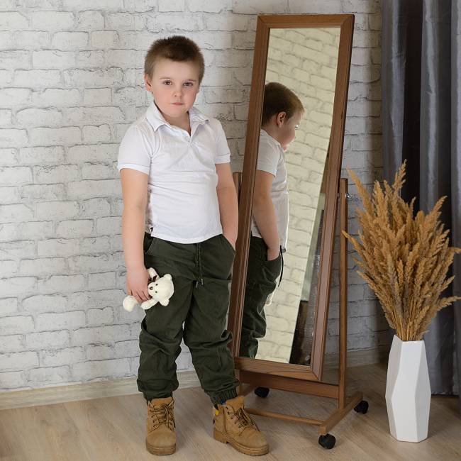 Зеркало напольное В 27Н средне-коричневый 137 см х 42,5 см