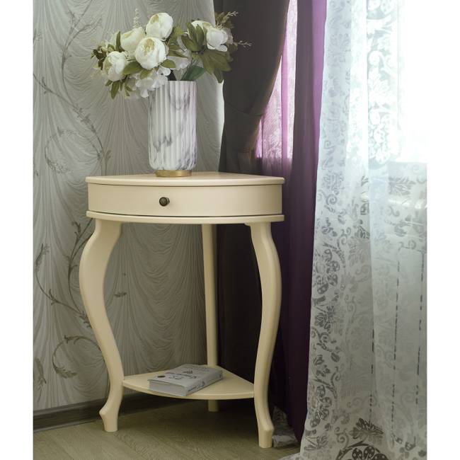 Консоль угловая Элегант дуб шампань Л